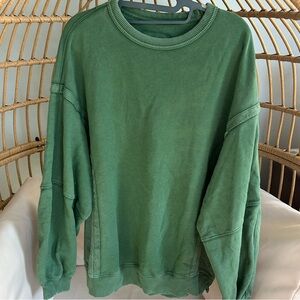 Green Aerie Crewneck | small, oversized